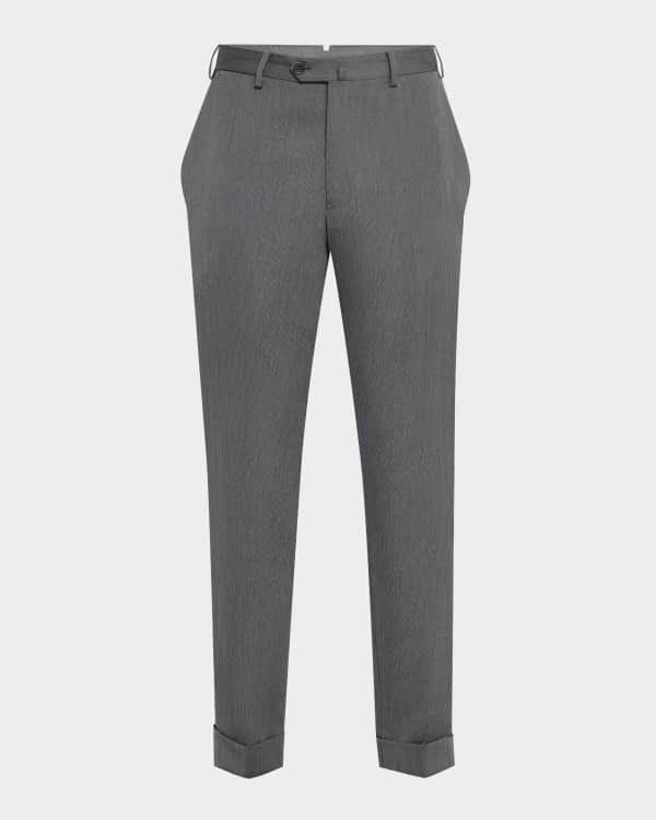 Giorgio Armani Men's Upton Wool Cannete Trousers | Neiman Marcus