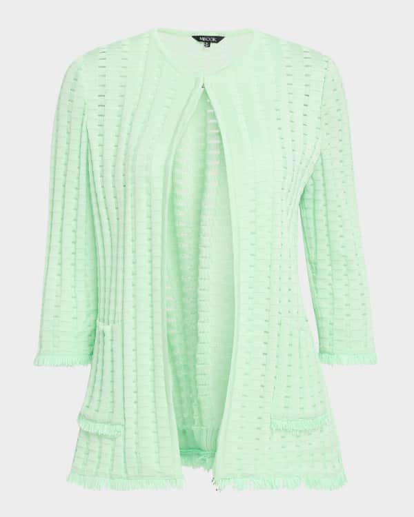 Heritage Tonal Checkered Knit Jacket