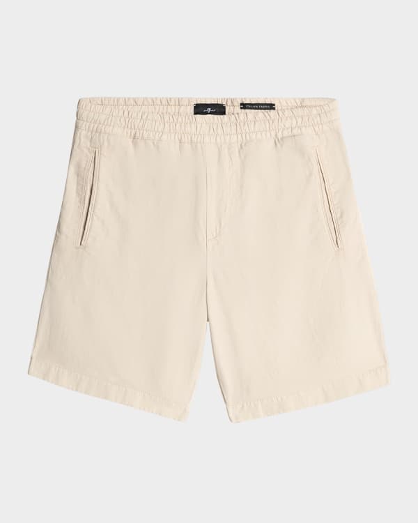 John Elliott Men's Cutoff Canvas Work Shorts | Neiman Marcus