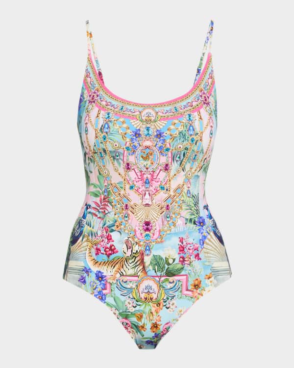 Bathing Bombshell High-Neck One-Piece Swimsuit 