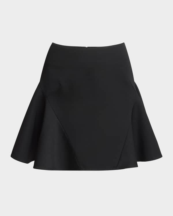 【関税込み】GIVENCHY Givenchy Medallion Skirt Givenchy Mixed-Media Pleated Handkerchief Skirt | Neiman Marcus