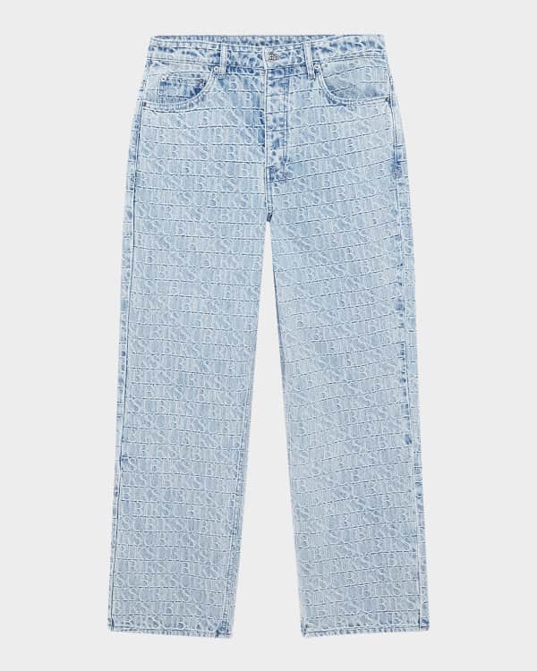 Ksubi Men's Maxx Replica Eagle Wide-Leg Jeans | Neiman Marcus