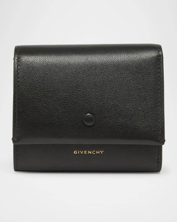 Givenchy 4G Trifold Wallet ブラック Givenchy Voyou Bifold Wallet in Tumbled Leather | Neiman Marcus