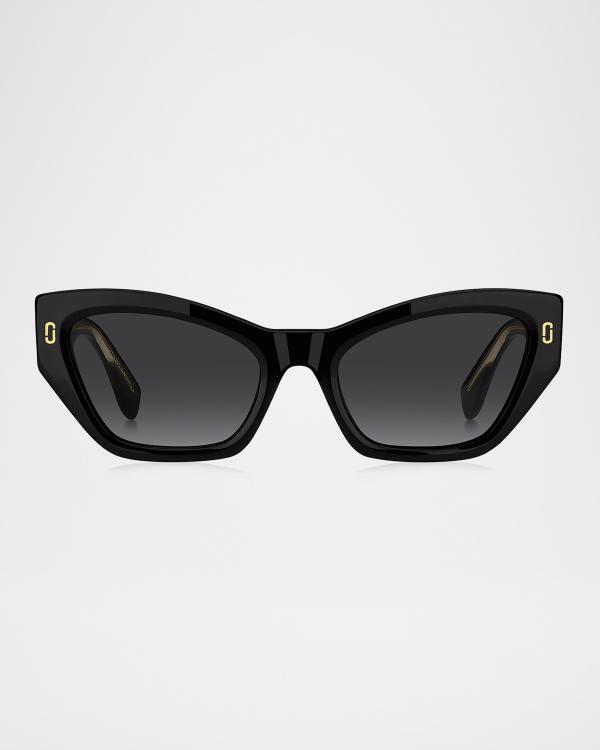 Marc Jacobs Oversized Logo Plastic Cat-Eye Sunglasses  display picture 1