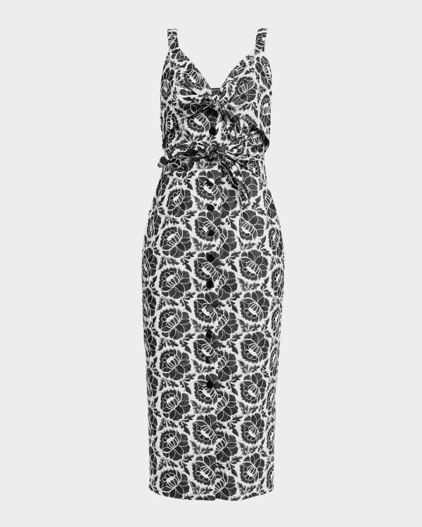 Toccin Melody Corset Combo Midi Dress | Neiman Marcus