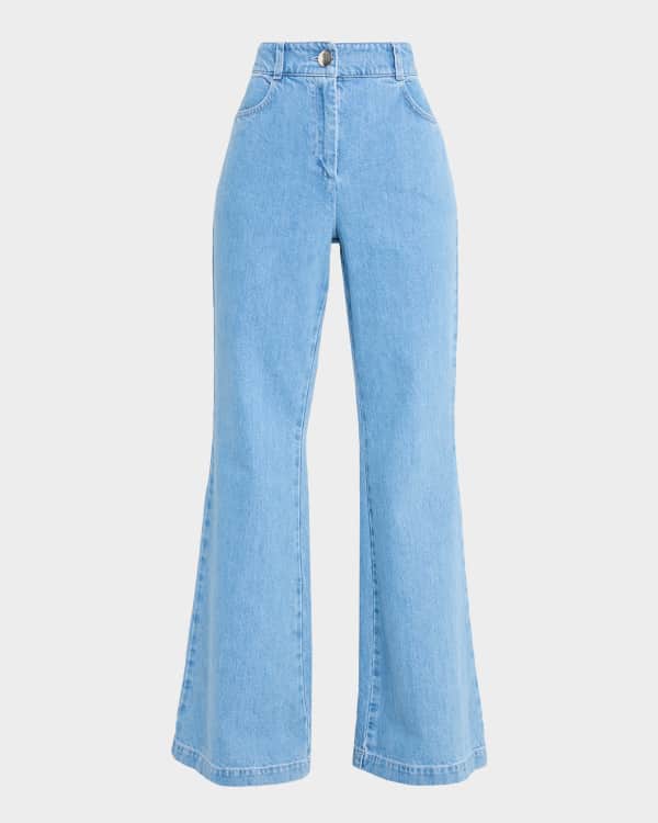 Toteme High-Rise Wide-Leg Cotton Drawstring Trousers