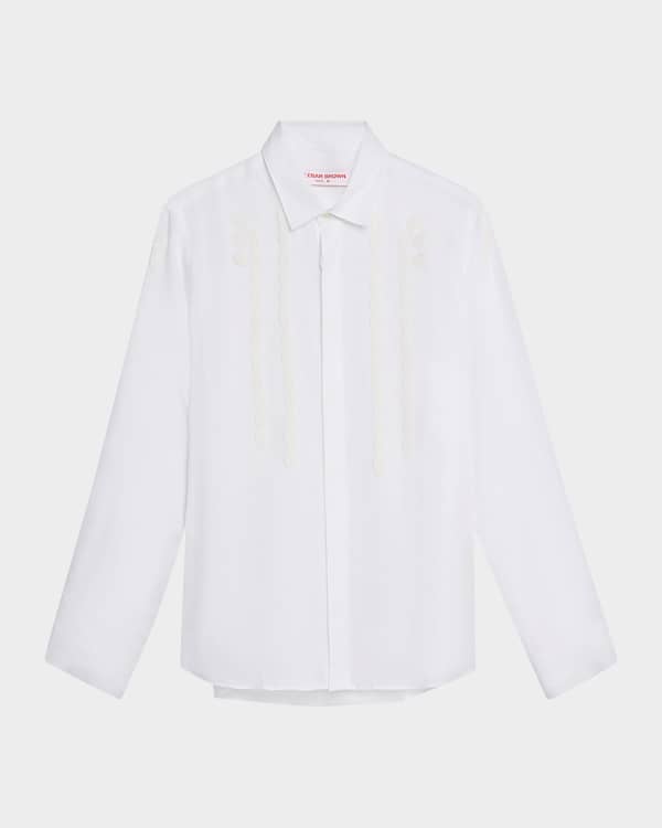 SWIMS Santorini Linen Sport Shirt - Spray Blue