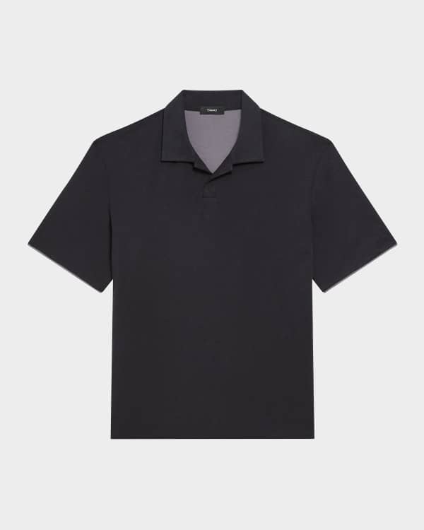 Tシャツ・カットソー Theory SS25 kayser polo s.anemon (O0199504 100) Theory Men's Anemone Kayser Jersey Polo Shirt | Neiman Marcus