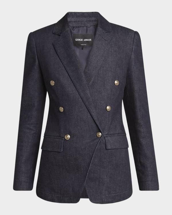 【送料&関税込】Etro Double-breasted Wool Blazer Etro Slim-Fit Double-Breasted Textured-Wool And Cashmere