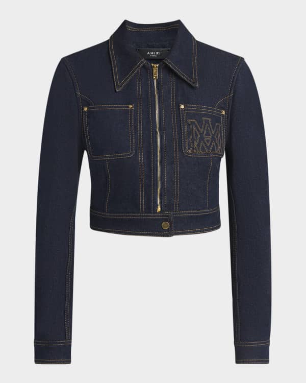 ジャケット Givenchy Cinched Jacket In Denim Givenchy Jean Jacket with 4G Chain Detail | Neiman Marcus