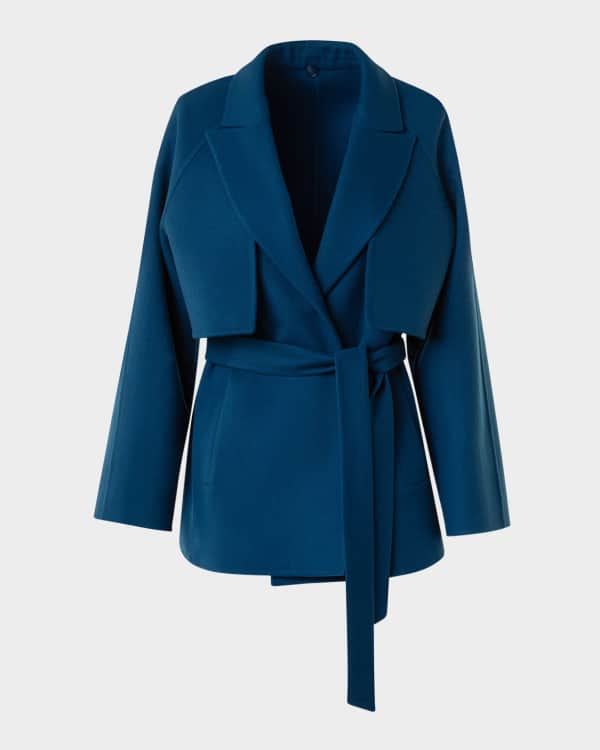 コート AKRIS Akris Faby Cashmere Coat (726805.012249 079 DENIM) Akris Faby Cashmere Coat 726805.012249-079 DENIM | IlDuomo