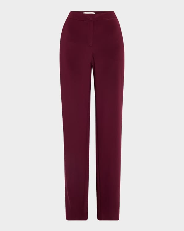 Peserico High-Rise Wide-Leg Pants | Neiman Marcus