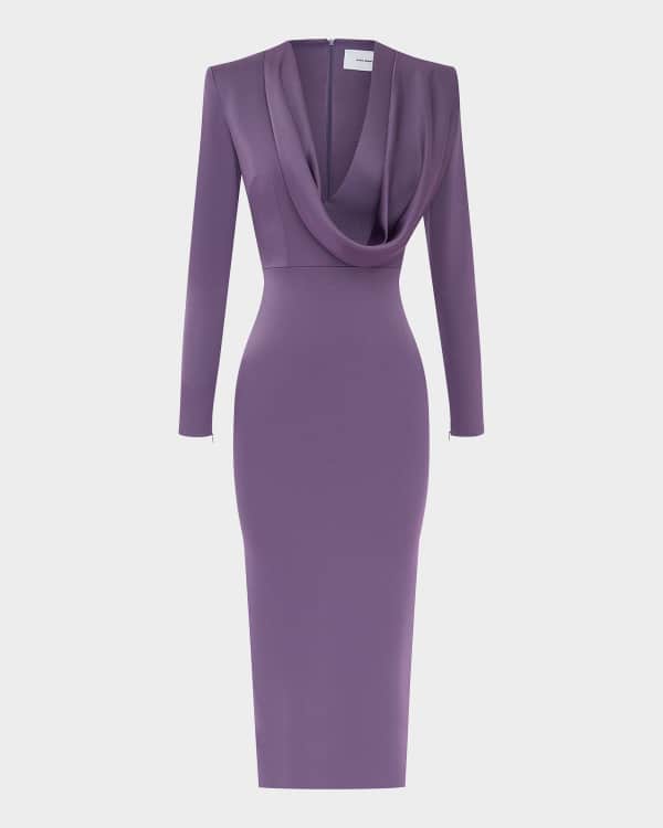 【Alex Perry】クリスタル-embellished ruchedジャージミディス Alex Perry Crystal-embellished ruched jersey midi dress Alex