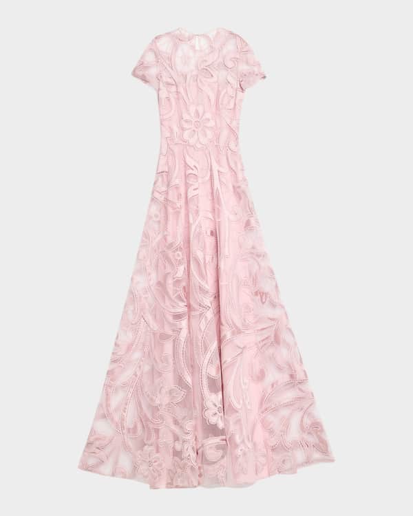 Zuhair Murad Abstract Sequin Embroidered Sweetheart Gown