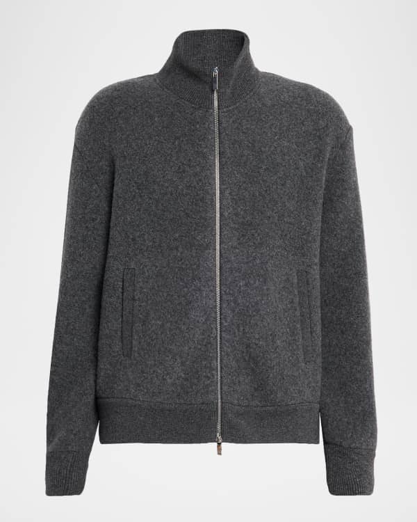 Men's Reversible Bomber Jacket w/ Faux Fur