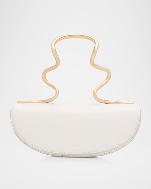 Cult Gaia Emilia Mini Flower Leather Top-Handle Bag | Neiman Marcus