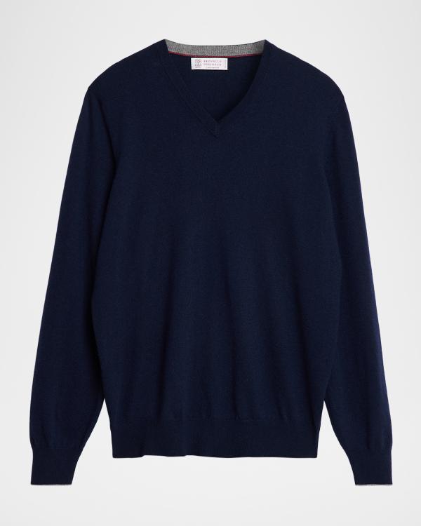 Burberry Men's Wool Embroidered EKD Knit Crewneck Sweater | Neiman
