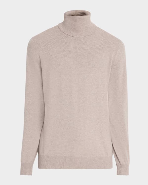 Brunello Cucinelli Men's Wool-Cashmere Full-Zip Sweater | Neiman