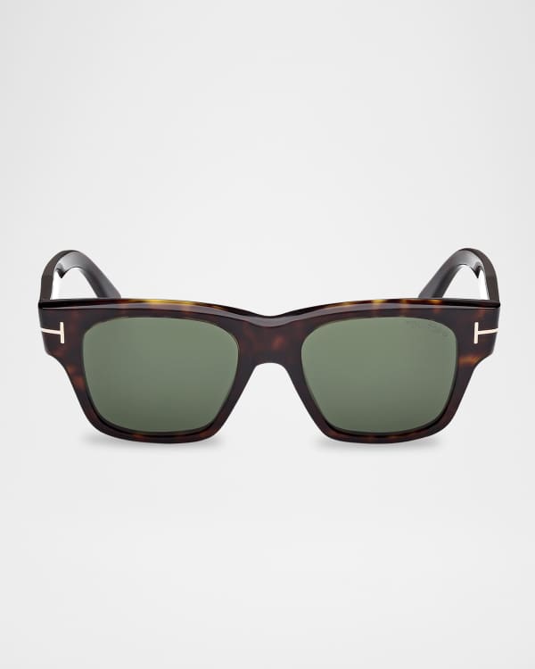 【TOM FORD】Raffa アセテートサングラス TOM FORD Men's Raffa Acetate Round Sunglasses | Neiman Marcus