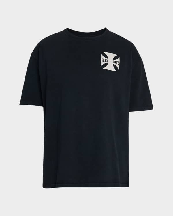 [CASABLANCA]ゴシック スタックロゴ Tシャツ Casablanca - ゴシック スタックロゴ スクリーンプリントTシャツ