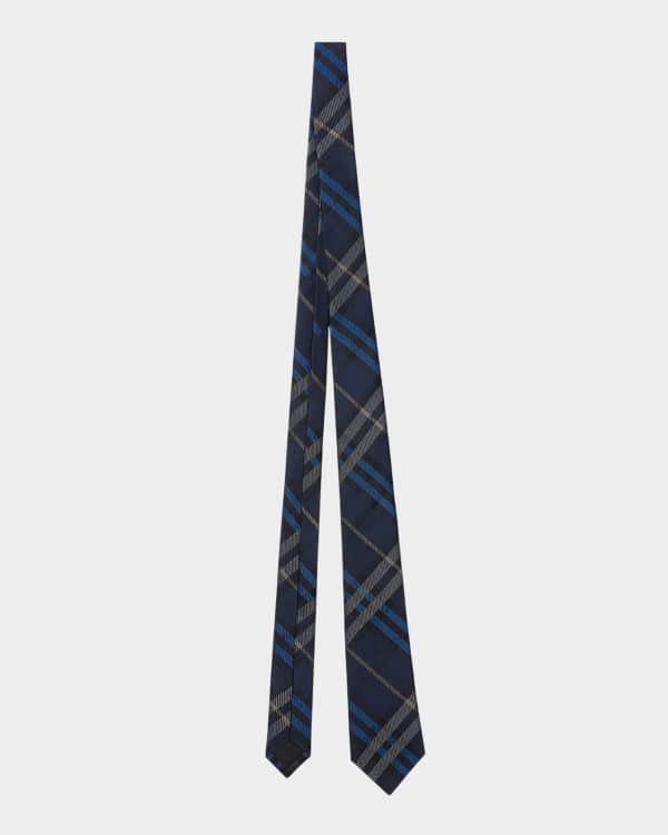 Silk Check Tie