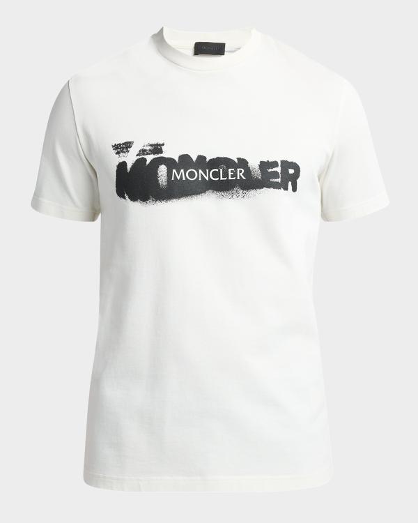 MONCLER ロゴリブネック Tシャツ XL Moncler Men's Logo-Neck T-Shirt | Neiman Marcus