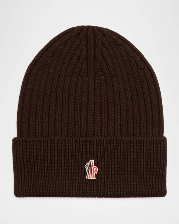Moncler Grenoble Men's Ribbed Wool Beanie | Neiman Marcus