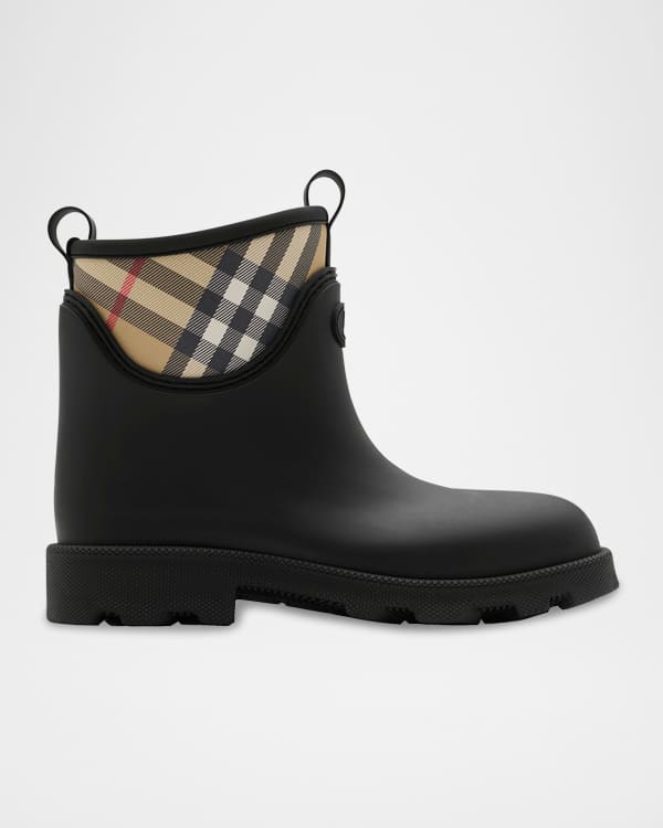 ブーツその他 BURBERRY BLACK LEATHER BABY BOOT Burberry Baby Leather Stiletto Ankle Booties | Neiman Marcus
