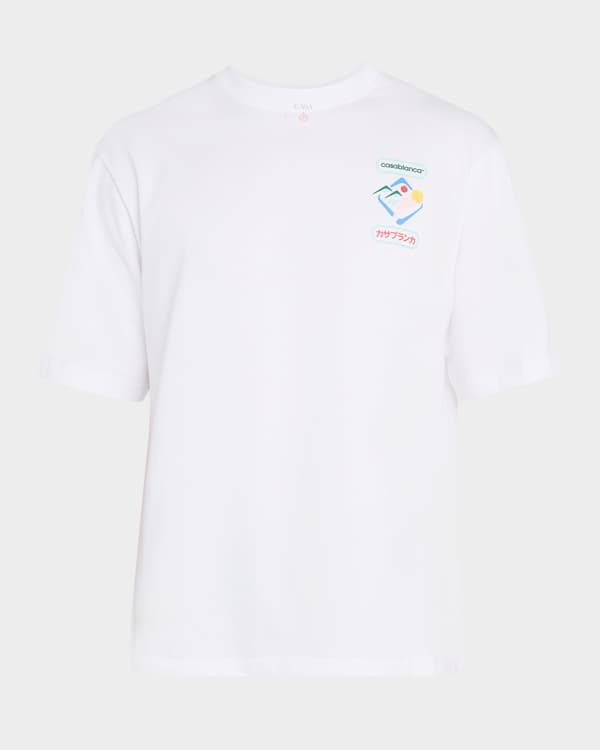 [CASABLANCA]「Le Passage」T シャツ Casablanca Men's Le Passage T-Shirt in Black Casablanca
