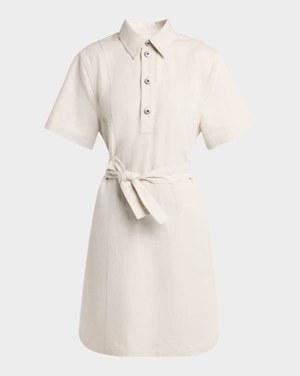 Bottega Veneta Compact Striped Cotton Shirt Dress | Neiman
