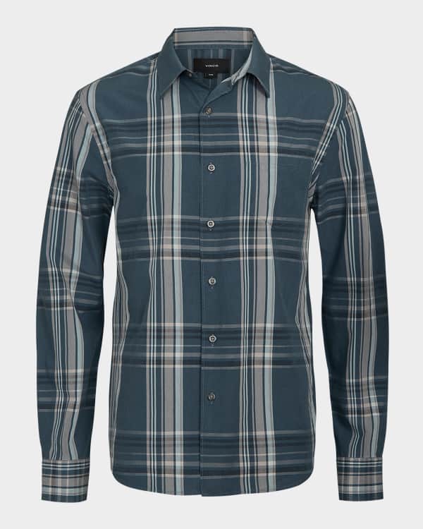 theory2025 シャツ Striped Straight Shirt B Theory Men's Striped Long-Sleeve T-Shirt | Neiman Marcus