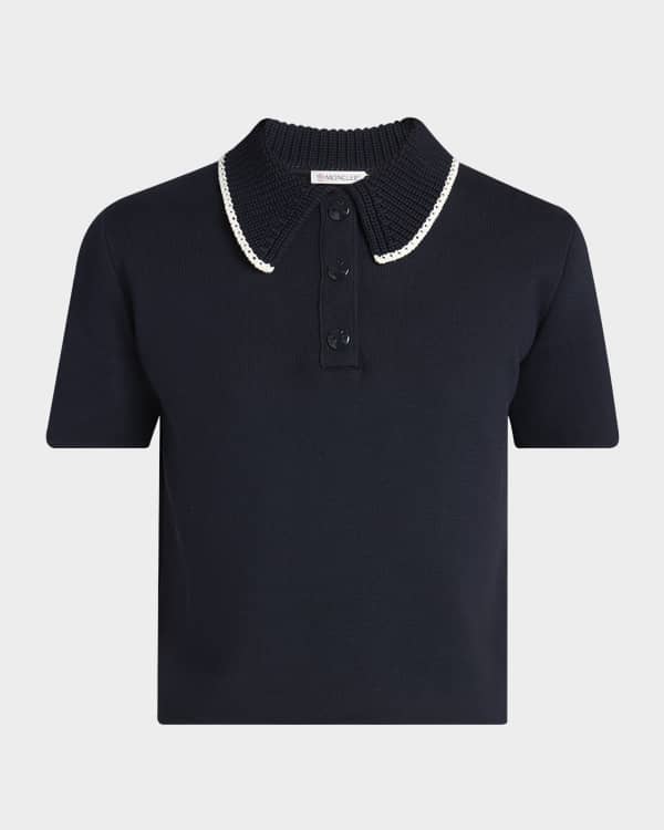 Marni Slim Polo Wool Cashmere Sweater | Neiman Marcus