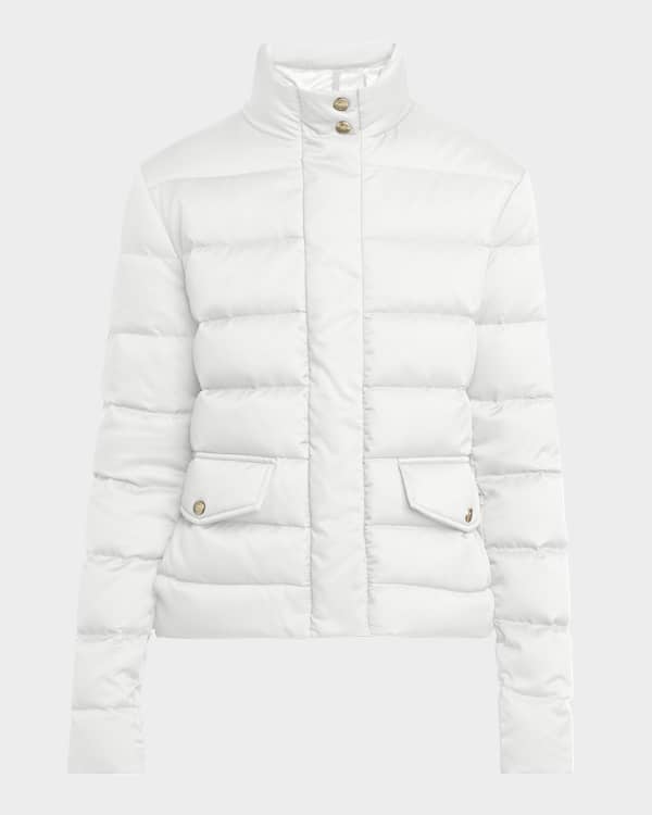 25SS MONCLER Oredon ホワイト Moncler Oredon Short Puffer Parka Jacket | Neiman Marcus