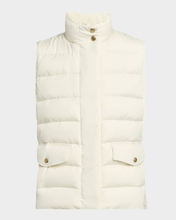 Moncler Ermione Shearling Puffer Vest | Neiman Marcus