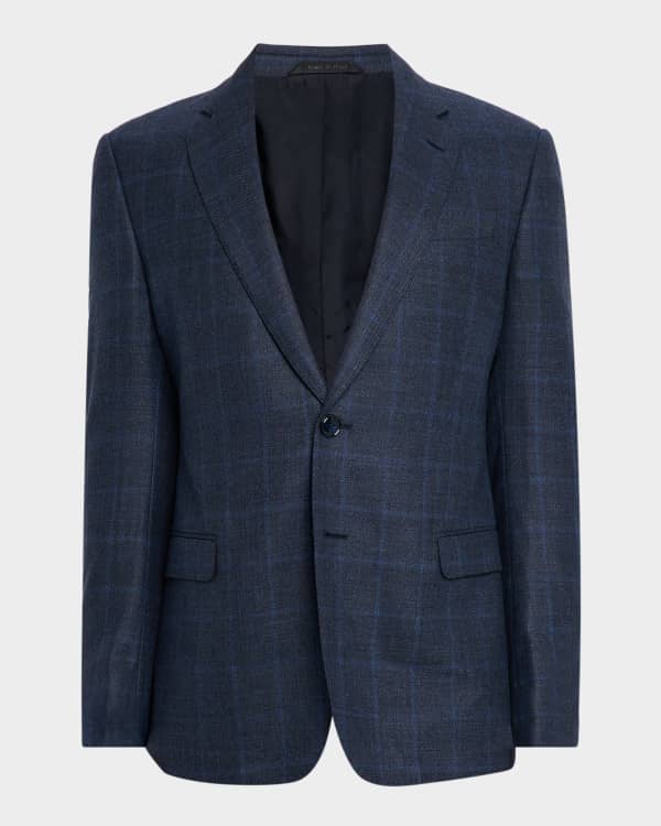 EMPORIO ARMANI ジャケット 46(XL位) 4105125A0096 Emporio Armani Sport Coat 48 R fits 46 Blue Check Viscose G