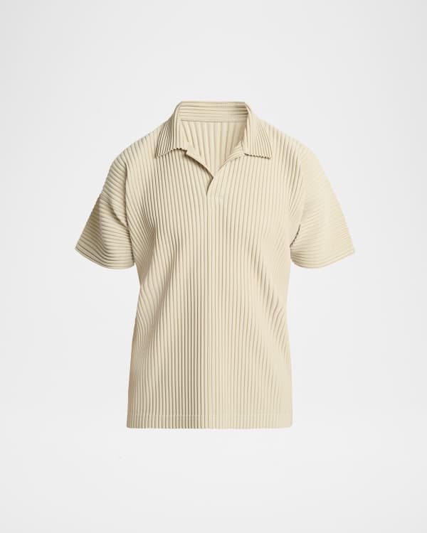Homme Plissé Issey Miyake Basics Pleated Polo | Nordstrom