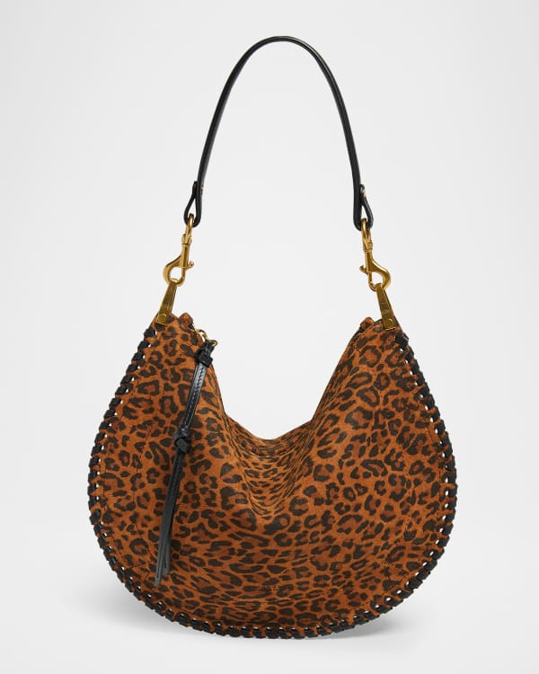 Isabel Marant Silao Braided Suede Pouch Shoulder Bag
