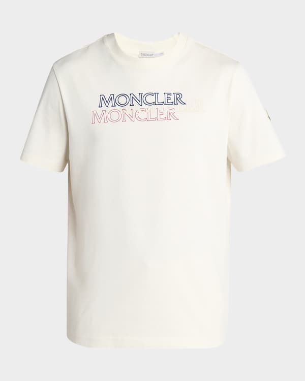 Moncler Men's 3-Pack Logo Patch Cotton T-Shirts | Neiman Marcus