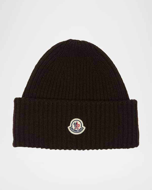 Moncler Men's Interlock Logo Beanie | Neiman Marcus