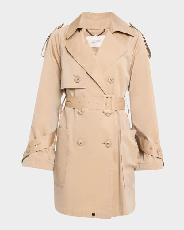 LOW CLASSIC Double Collar Trench Coat | Neiman Marcus