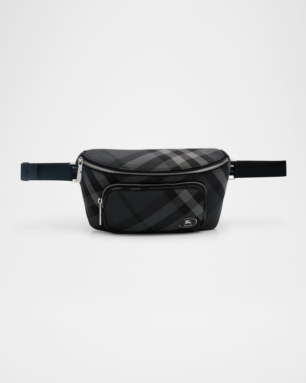 Burberry Men's Stevie Vintage Check Belt Bag | Neiman Marcus