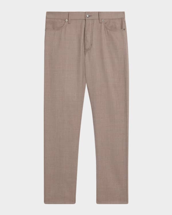 ZEGNA Men's Straight Fit Flat-Front Pants | Neiman Marcus