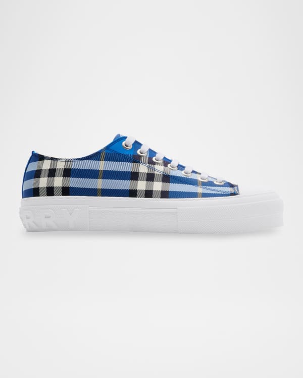 Men's Jack Check Cotton Low-Top Sneakers