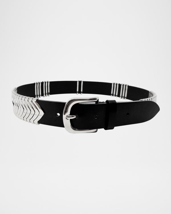 Isabel Marant LECCE Bicolor Leather Pull-Through Belt  display picture 1
