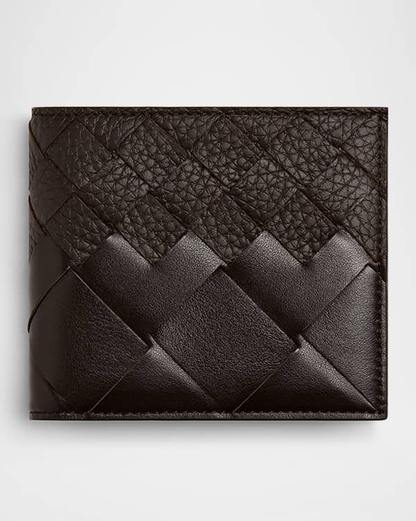 Bottega Veneta Men's Intrecciato Leather Zip-Around Wallet