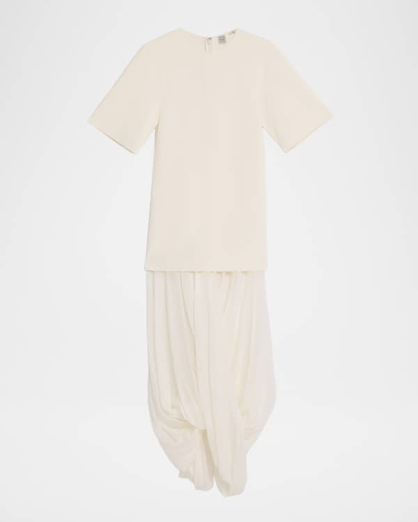 Emporio Armani Ribbed Short-Sleeve T-Shirt Dress | Neiman Marcus