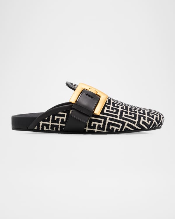 Men's Urchin Suede Check-Strap Clogs