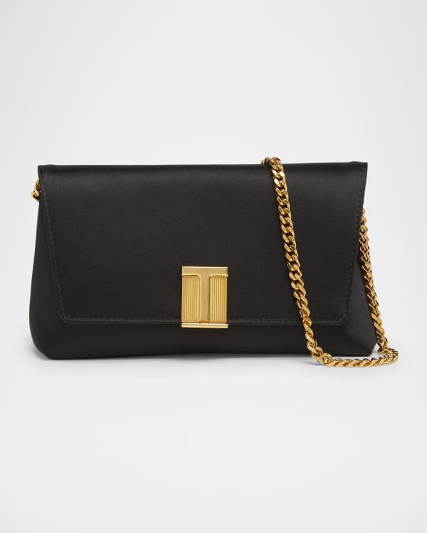 TOM FORD Small Shoulder Bag in Stamped Croc Leather | Neiman