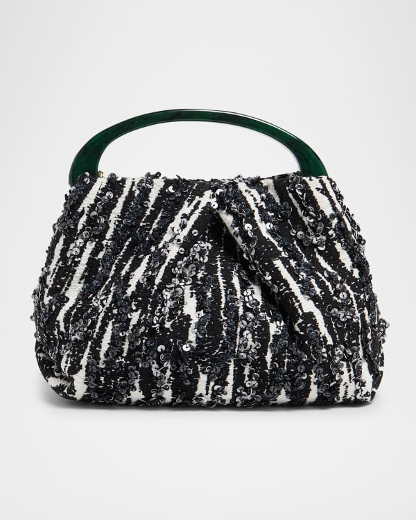 SALE！【DRIES VAN NOTEN】ツイストメタリックハンドバッグ Twist metallic leather top handle bag - Dries Van Noten