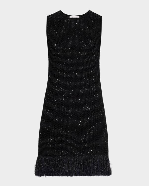 Draped Bow-Sleeve Mini Dress With Train